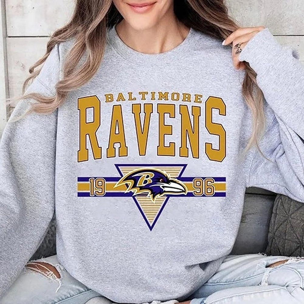 Baltimore Football Sweatshirt 1996 Perfect Ravens & American Football